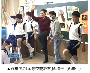 昨年度の「国際交流教育」の様子（6年生）.png